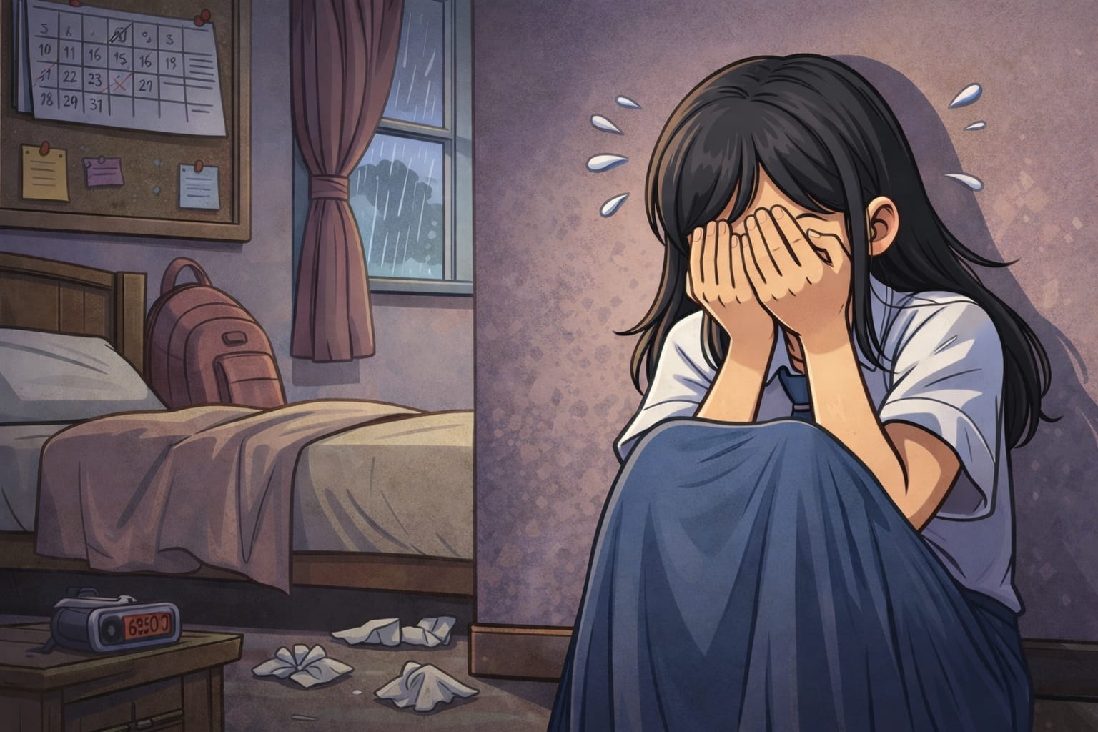 Ilustrasi seorang siswi SMA jadi korban persetubuhan.