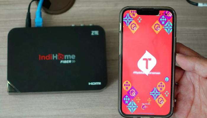 Ilustrasi layanan internet Indihome.