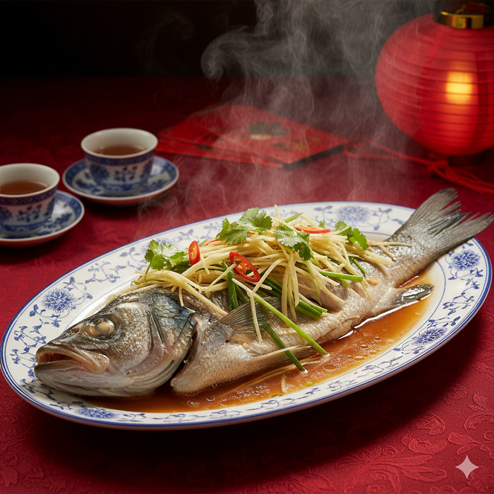 Ilustrasi ikan kukus.