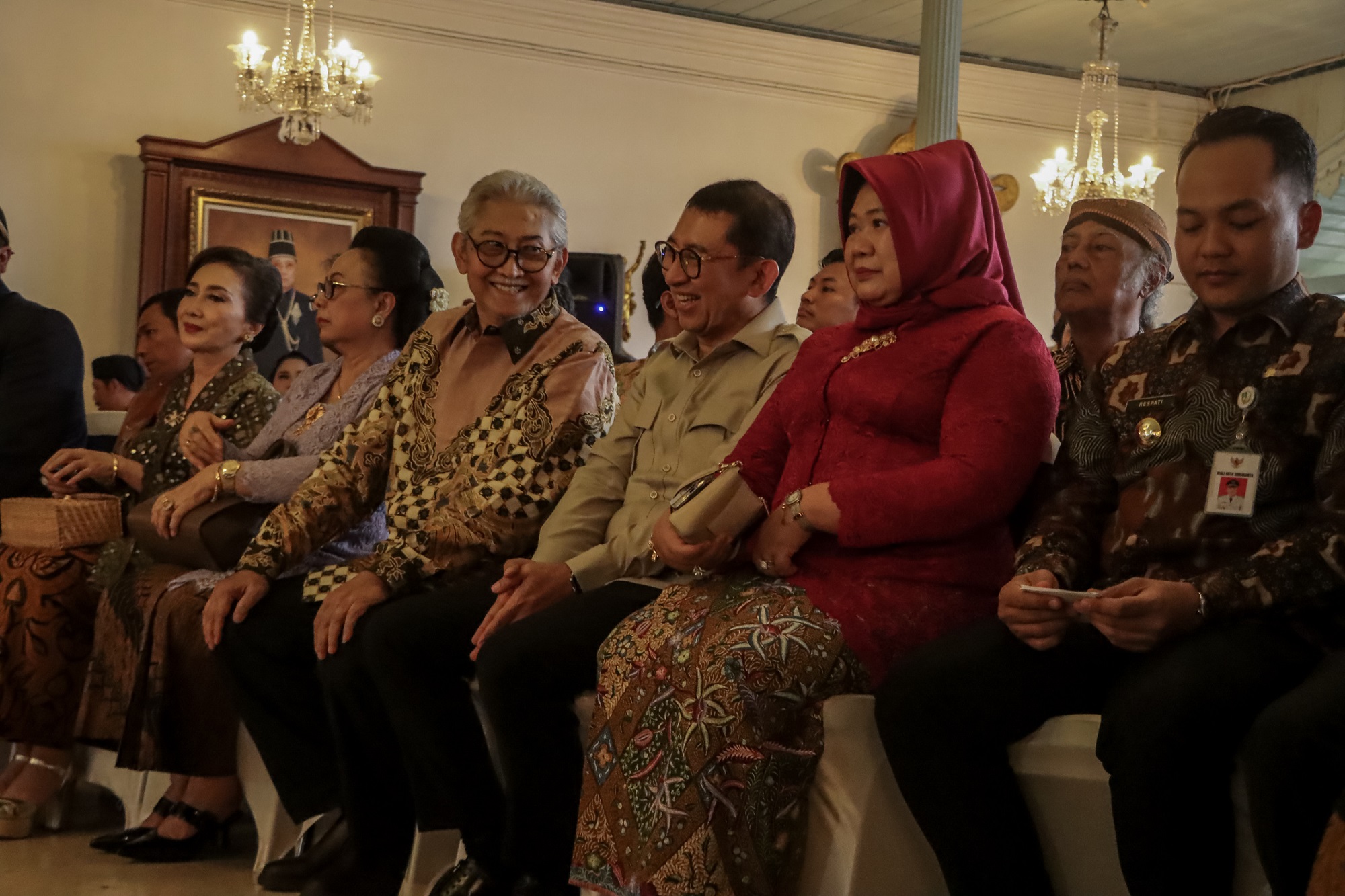 KGPA Tedjowulan bersama Menteri Kebudayaan Fadli Zon di Keraton Solo. (M Ihsan/Radar Solo)