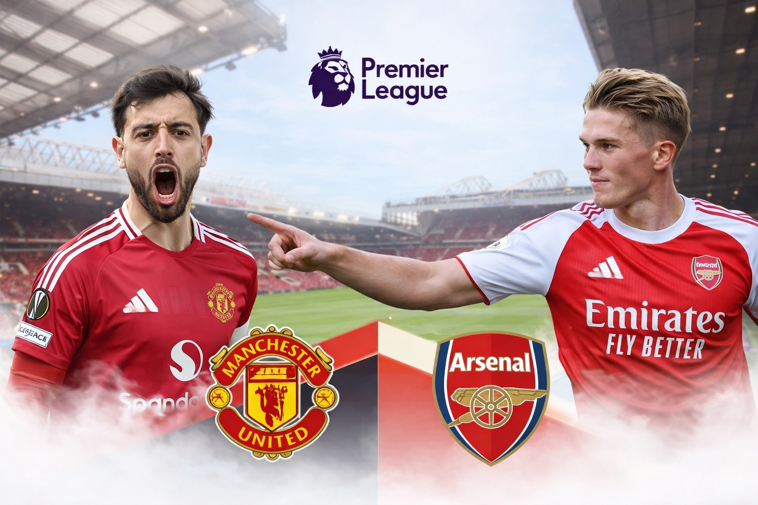 Prediksi skor dan line up Arsenal vs Manchester United di Liga Inggris pekan 23, lengkap jadwal, head to head, dan link live streaming.