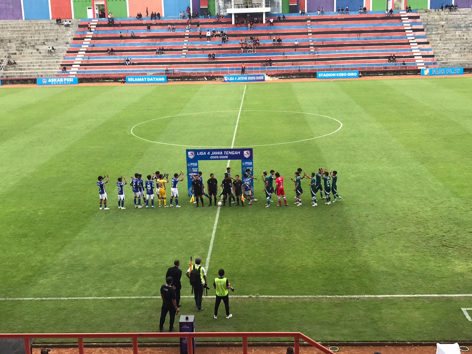 Persebi Boyolali sukses membungkam tim tamu Wijaya Kusuma FC Cilacap dengan skor  2-0, Minggu (25/1/2025).
