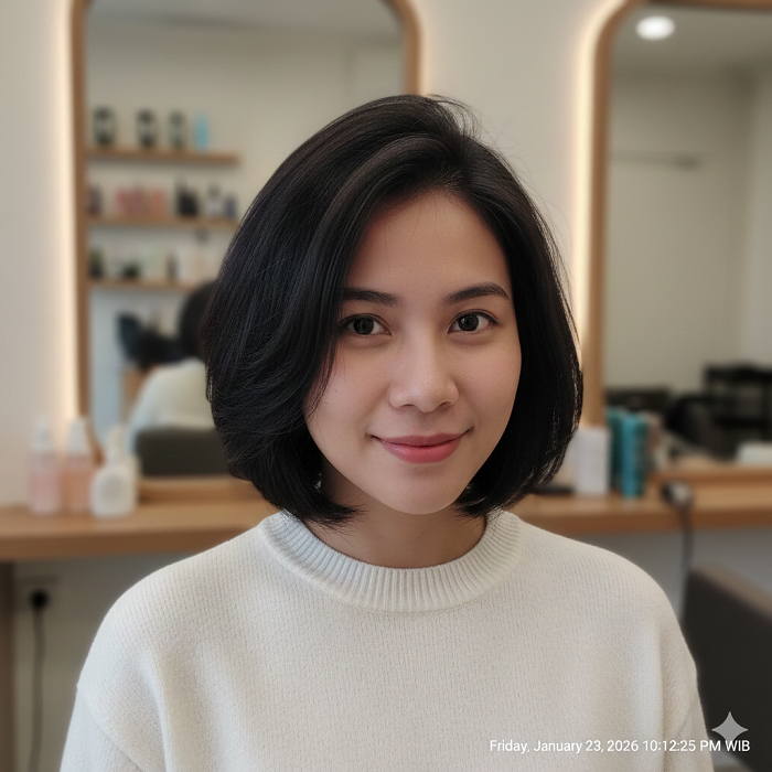 gaya rambut Bob Haircut.