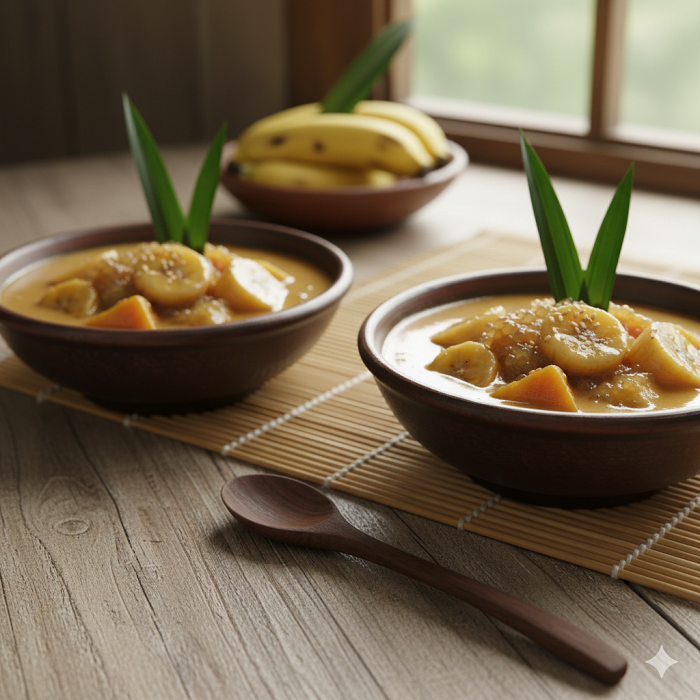 Ilustrasi kolak pisang.