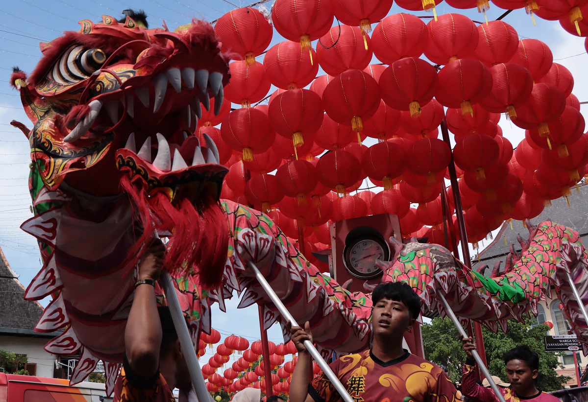Peraayaan Grebeg Sudiro di kawasan Pasar Gede pada 2025.