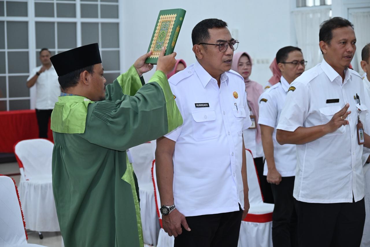 Sekretaris Daerah (Sekda) Karanganyar Kurniadi Maulato dilantik, Rabu (28/1/2026) siang. (Dok.Diskominfo Karanganyar)
