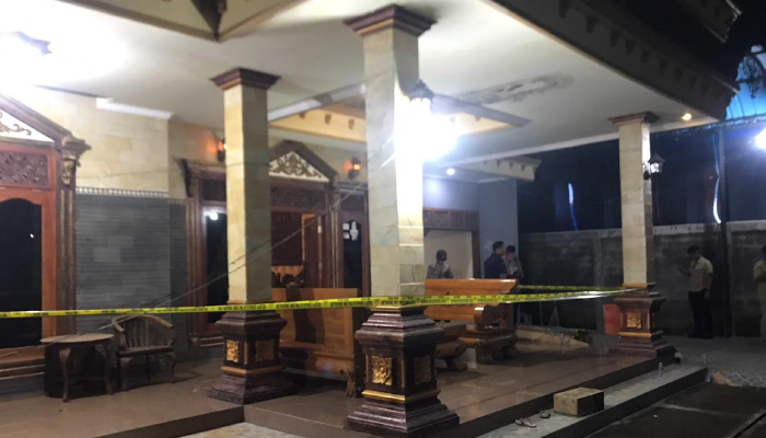 Rumah yang jadi lokasi perampokan di Desa Pengkol, Kecamatan Karanggede, Boyolali.