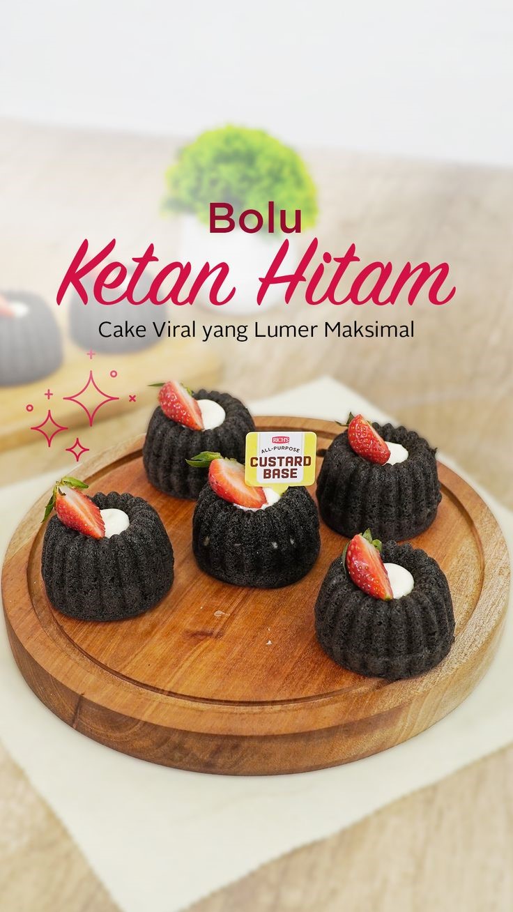 Ilustrasi bolu ketan hitam.