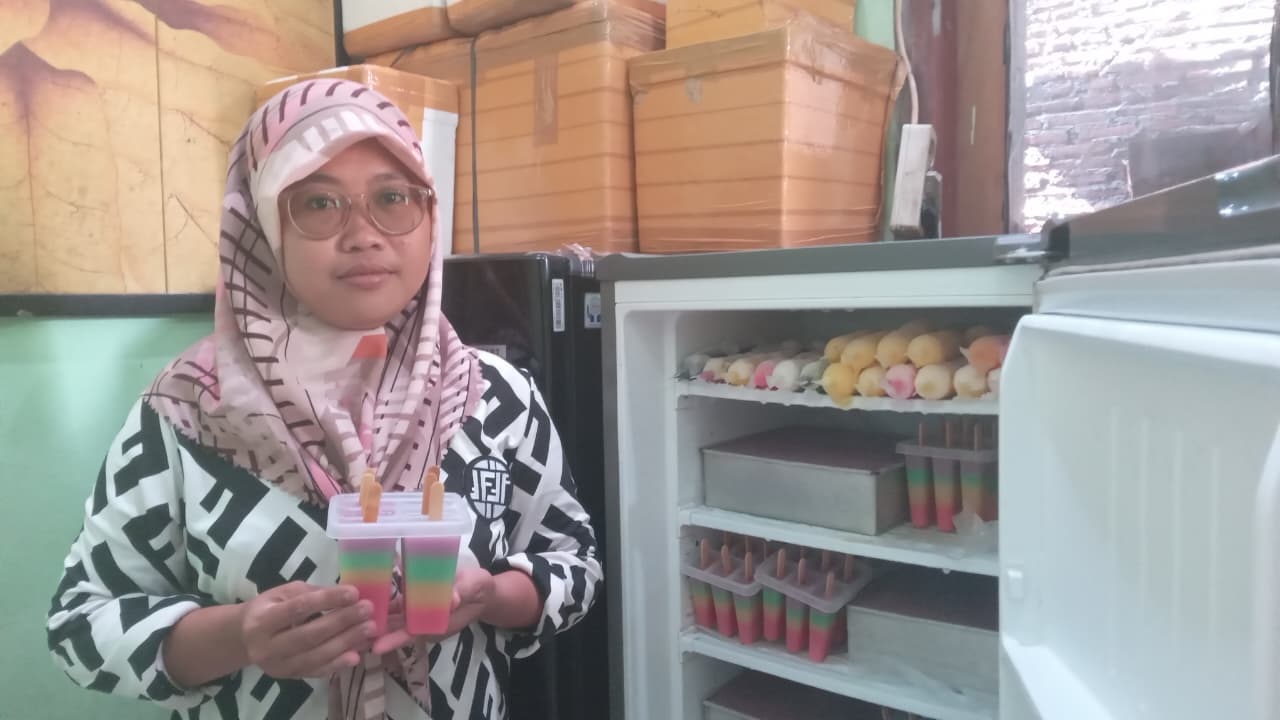 Es Gabus yang diproduksi warga Tegal Rejo, Desa Pranan, Kecamatan Polokarto, Sukoharjo.