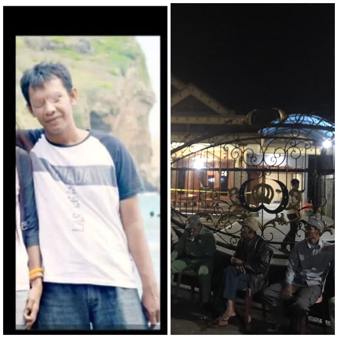 AG, pelaku perampokan di Desa Pengkol, Karanggede, Boyolali ditangkap polisi di Kudus. Foto kanan, warga menyemut di rumah korban, Kamis (29/1/2026) malam.