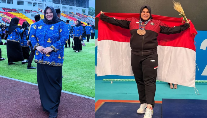 Nurul Akmal, lifter berprestasi asal Aceh diangkat jadi PPPK Paruh Waktu.