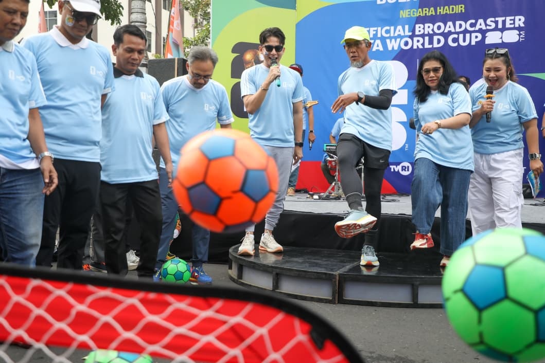 Sekda Jateng Sumarno hadiri Kick-off Piala Dunia TVRI, Minggu kemarin (1/2). (Humas Pemprov Jateng)