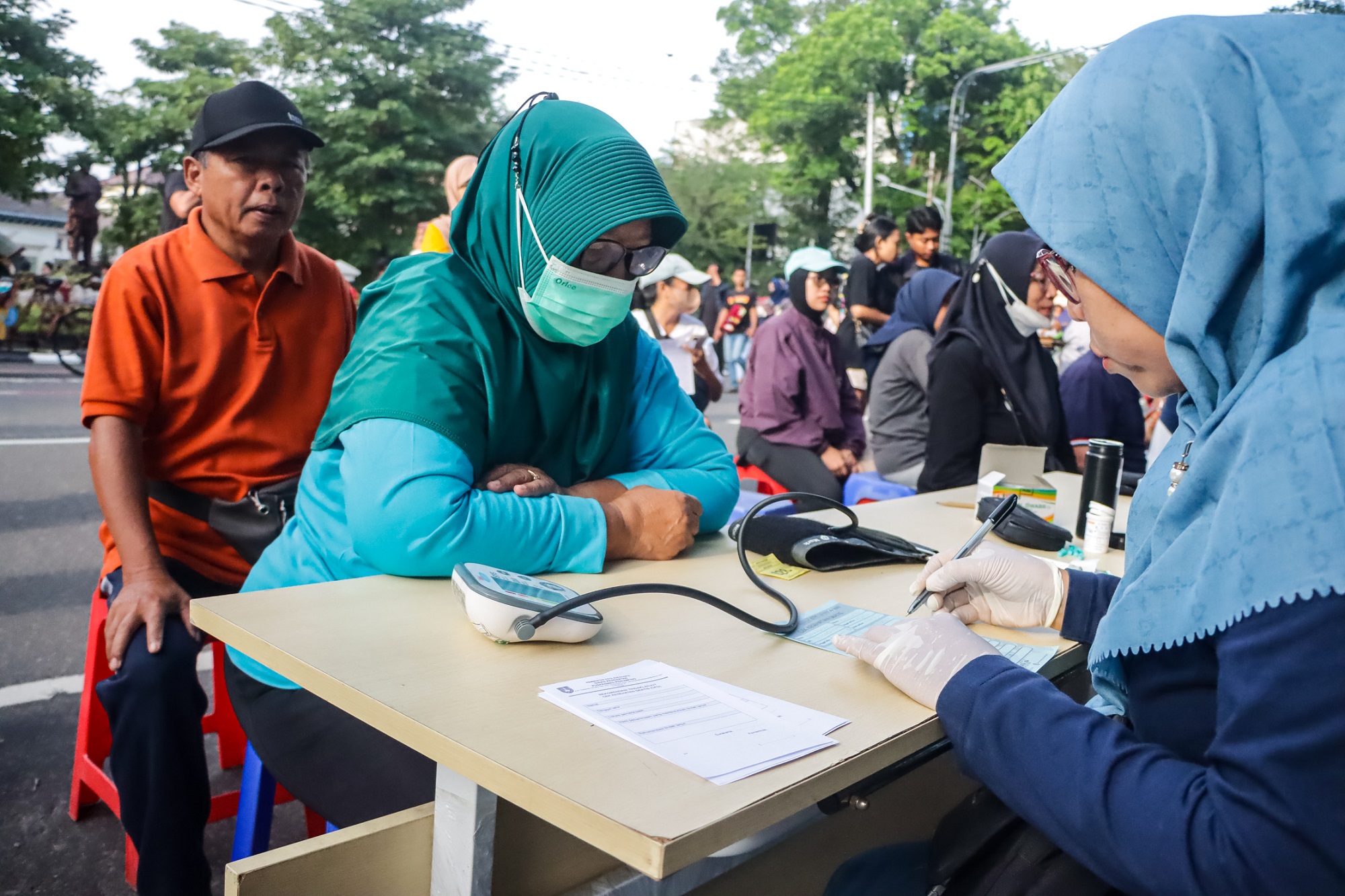 Cek pelayanan kesehatan gratis masyarakat Kota Solo. (M Ihsan/Radar Solo)