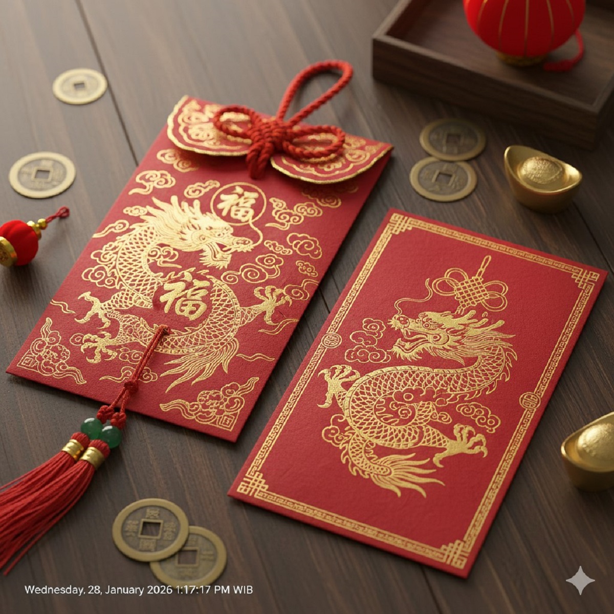 Ilustrasi angpao.