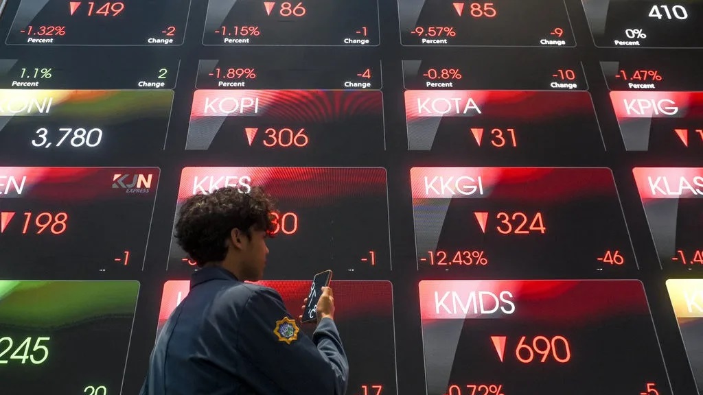 IHSG Hari Ini dibuka turun ke level 8.306. Saham IHSG bergerak fluktuatif, pasar menanti sentimen reformasi OJK dan global.