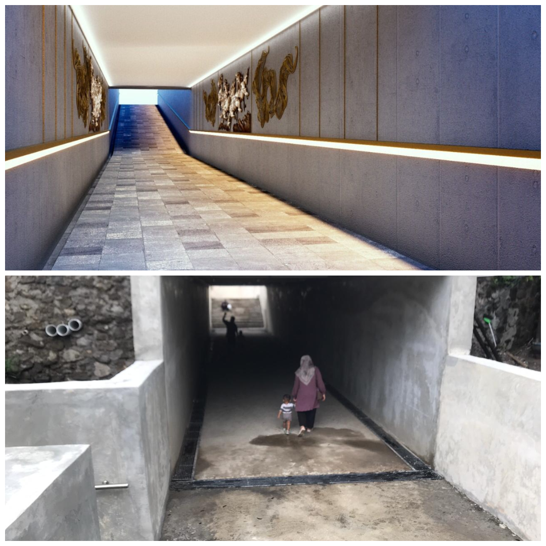 Terowongan bawah tanah di kawasan Simpang Lima Boyolali akan dihiasi diorama relief berbahan tembaga dari Tumang.