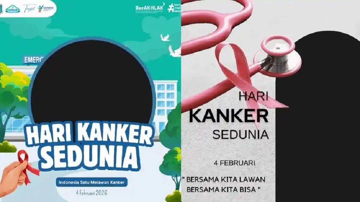 30 Link Twibbon Hari Kanker Sedunia 2026, Gratis Desain Kekinian Tinggal Pasang Foto Langsung Upload Medsos