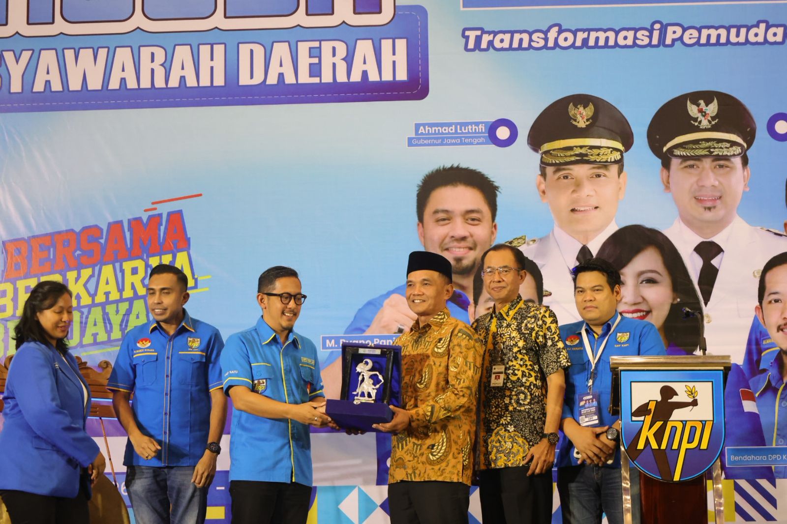 TEBAR MOTIVASI: Ketua DPRD Jateng Sumanto membuka Musyawarah Daerah (Musda) ke 16 DPD KNPI Jawa Tengah di Hotel MG Setos, Kota Semarang, belum lama ini.