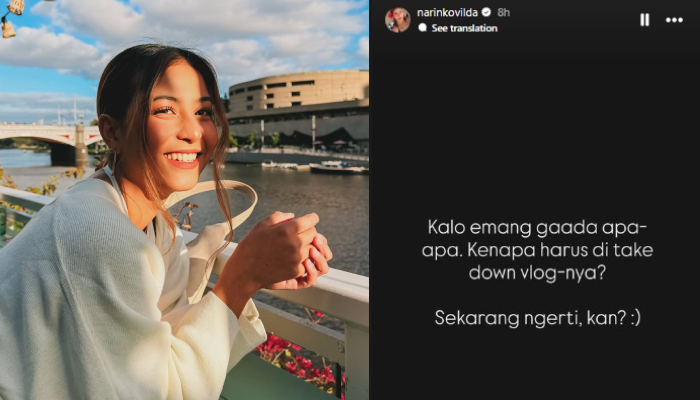 Unggahan Awkarin di Instagram Stories.
