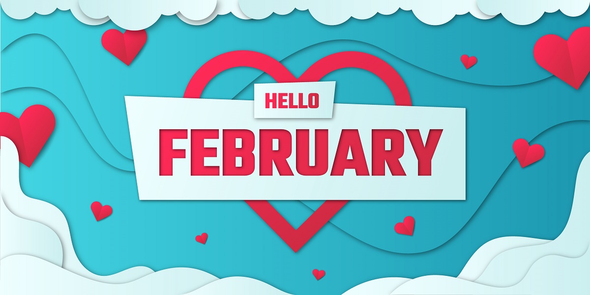 Ilustrasi bulan Februari.