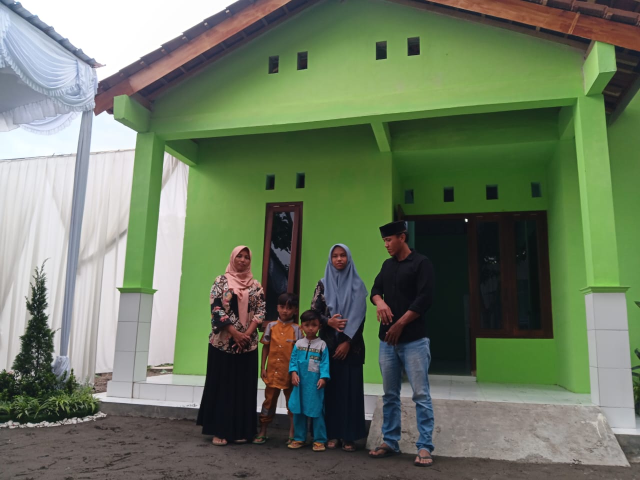 Kondisi RTLH di Desa Kebondalem Kidul, Kecamatan Prambanan, Klaten setelah direhab.