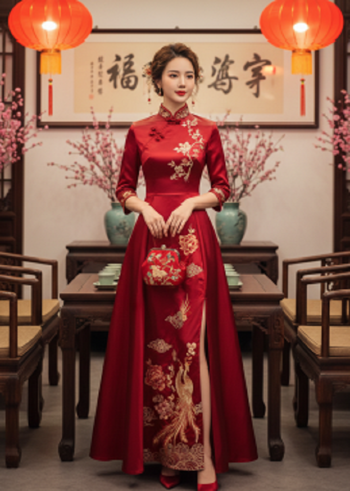 Ilustrasi dress satin.