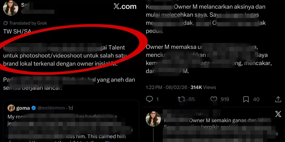 Viral Owner Brand Lokal Berinisial M Diduga Melakukan Pelecehan Seksual terhadap Model&nbsp;Usai Photoshoot Bikin Geger Media Sosial
