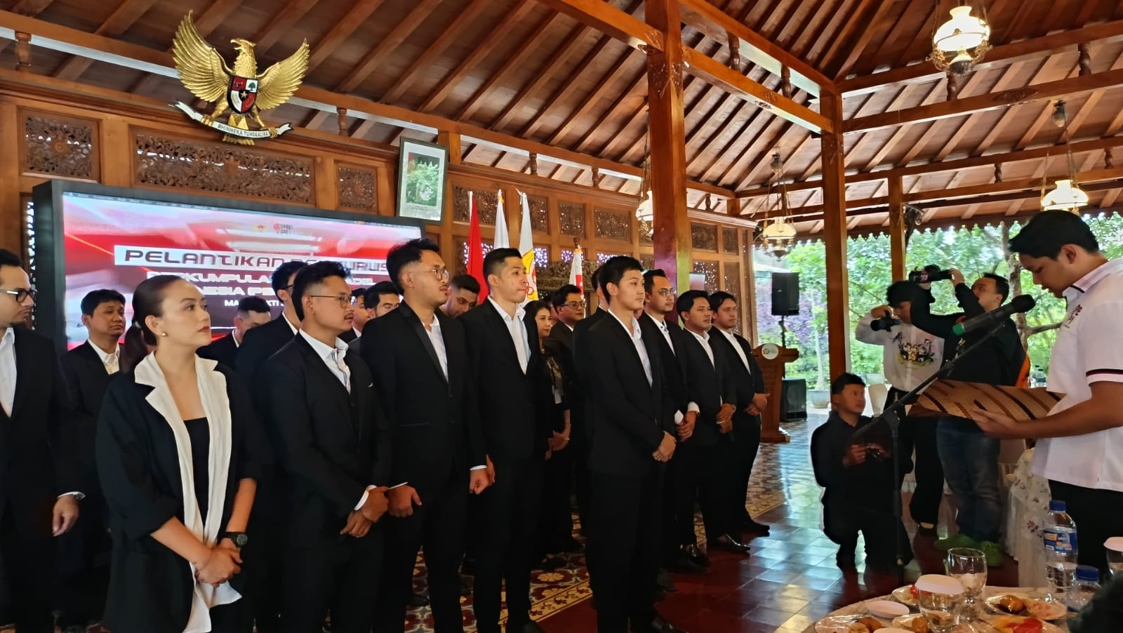 Pelantikan pengurus Padel Kota Solo di Loji Gandrung, Selasa (10/2/2025). (A Christian/Radar Solo)