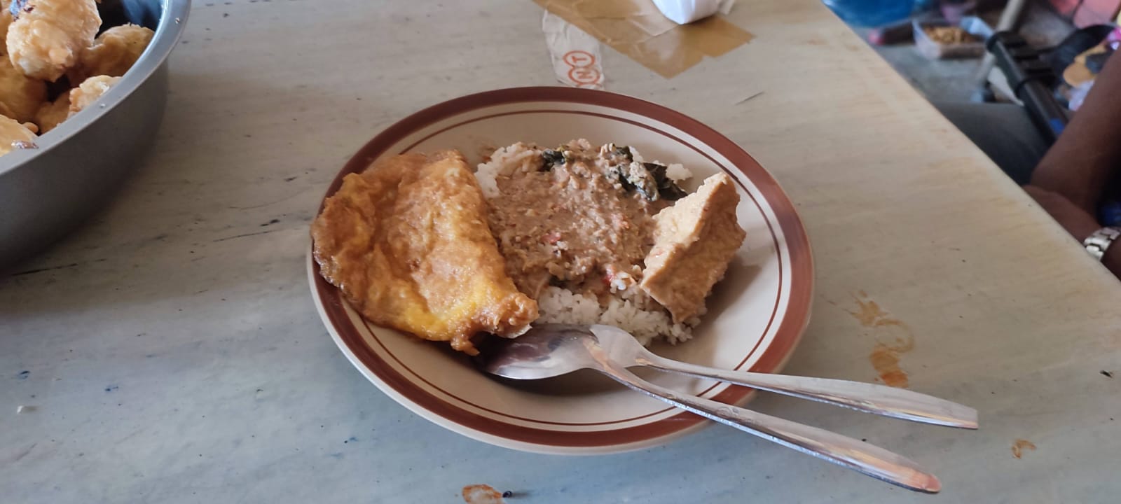 Salah satu menu sambel tumpang khas Kabupaten Sragen. (Ahmad Khairudin/Radar Solo)