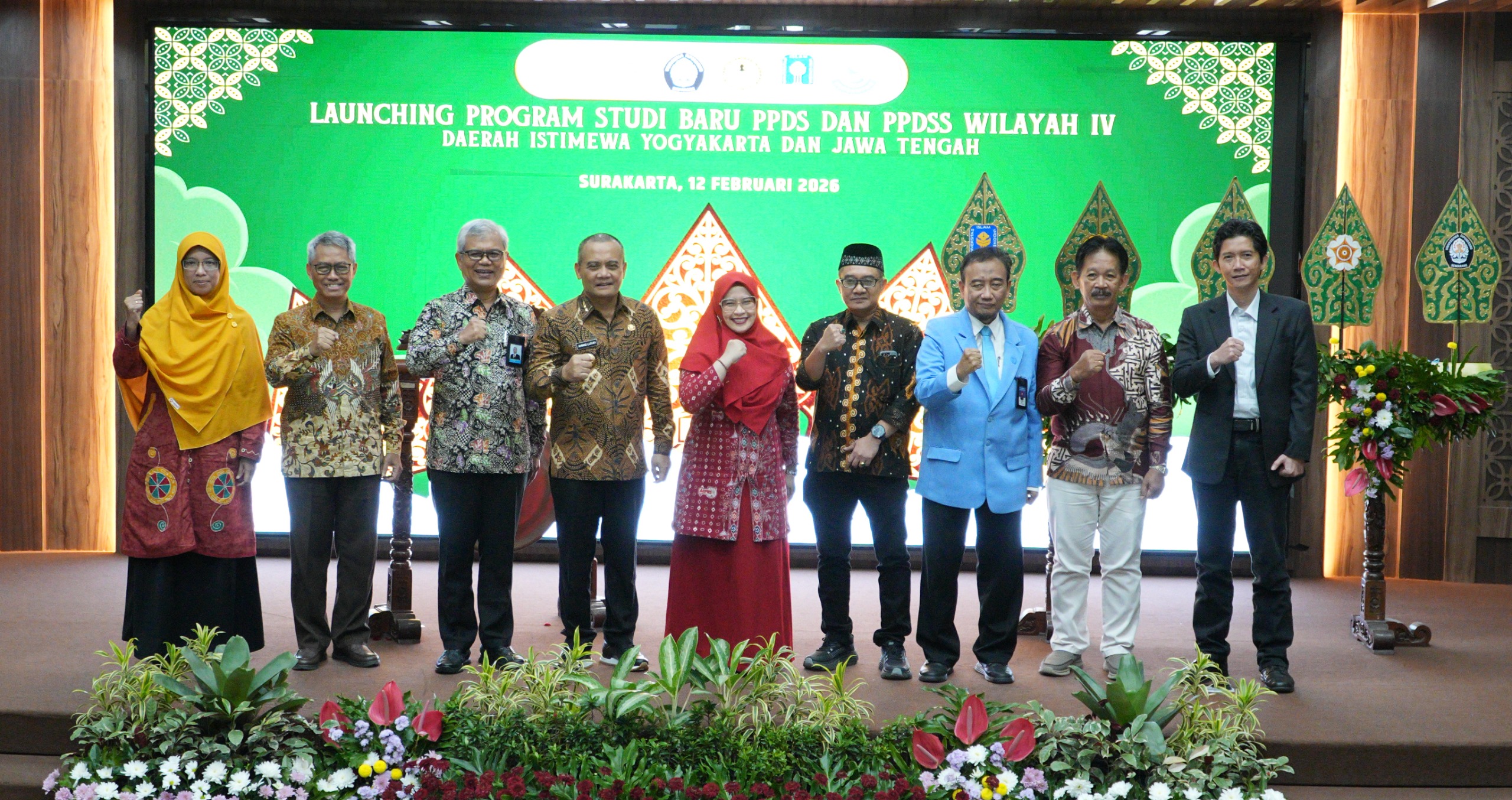 Gubernur Jateng Ahmad Luthfi saat launching Prodi Dokter Spesialis Dan Sub Spesialis Di Auditorium Fakultas Kedokteran Universitas Sebelas Maret (FK UNS), Kamis (12/2).