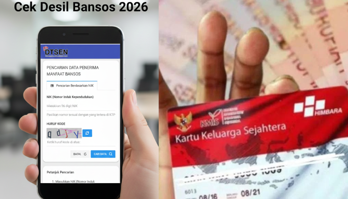 Cek desil bansos 2026.