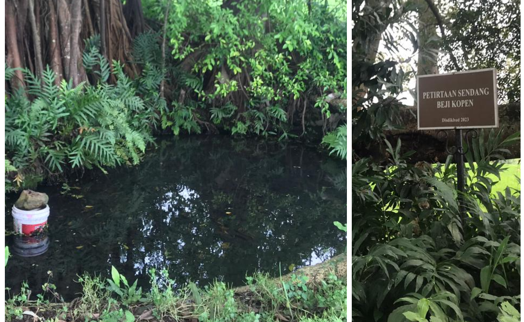 Lokasi Sendang Beji di tengah hamparan persawahan Desa Kopen, Kecamatan Teras, Boyolali.