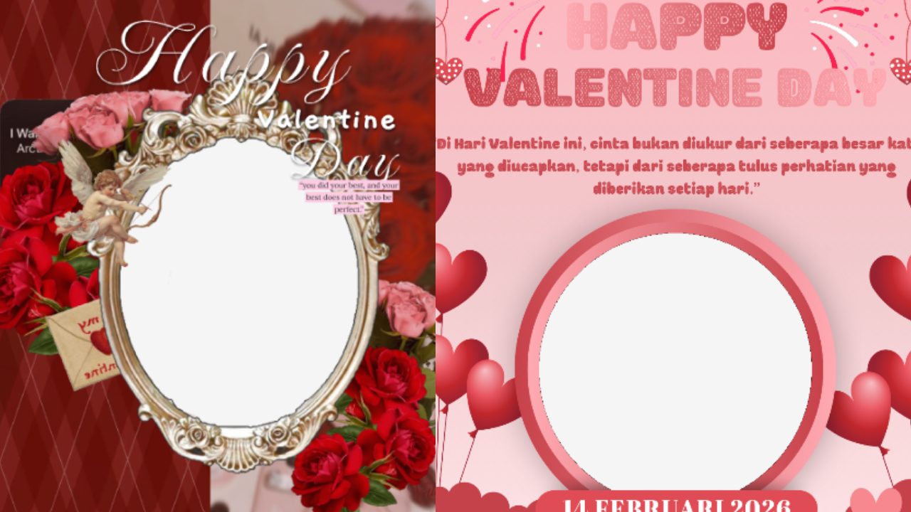 15 Link Twibbon Hari Valentine 2026 Terbaru dan Gratis, Tinggal Tempel Foto untuk&nbsp;Dibagikan di Media Sosial