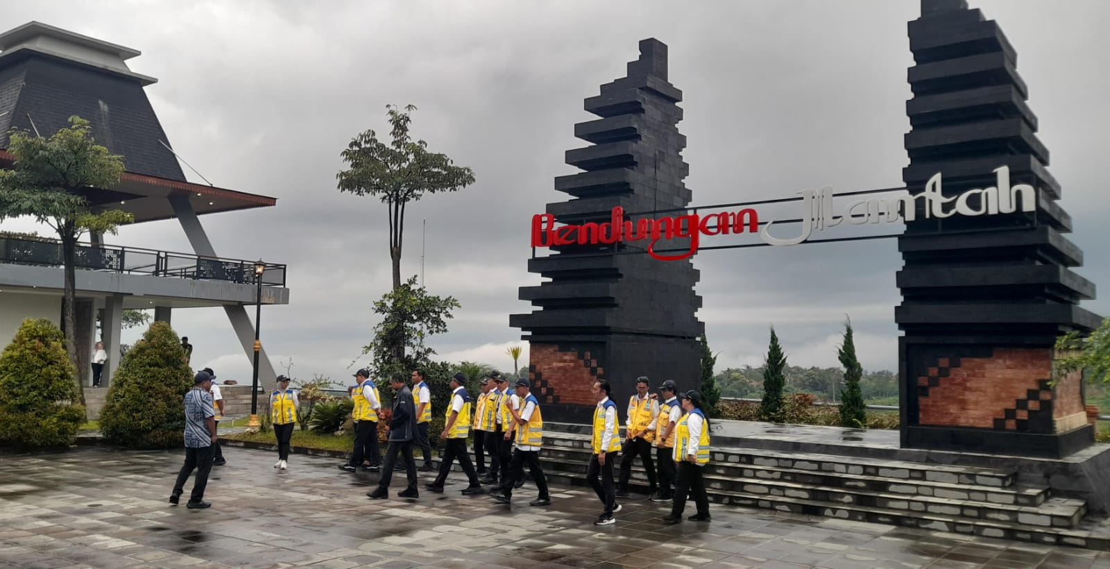 Pengembangan wisata di Bendungan Jlantah, Kecamatan Jatiyoso, Karanganyar. (Rudi Hartono/Radar Solo)