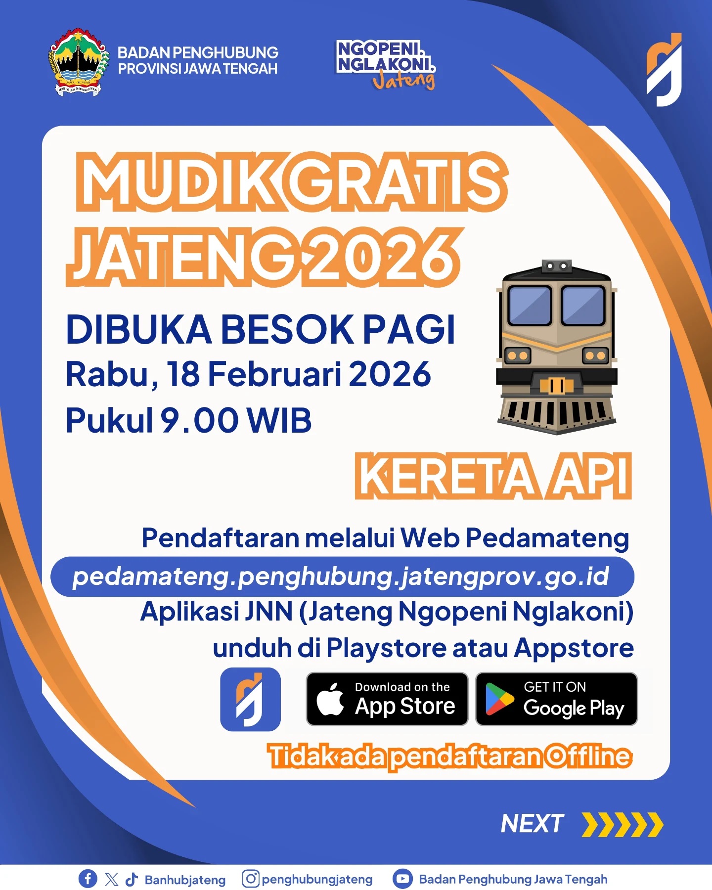 Hari Ini Dibuka! Mudik Gratis Jateng 2026 untuk Warga Ber-KTP Jateng, Cek Cara Daftar dan Syarat