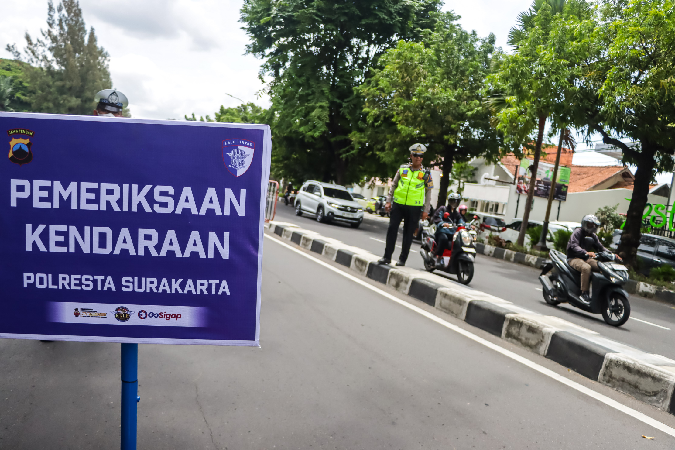 Operasi kendaraan dilakukan rutin oleh Satlantas Polresta Solo. (M Ihsan/Radar Solo)