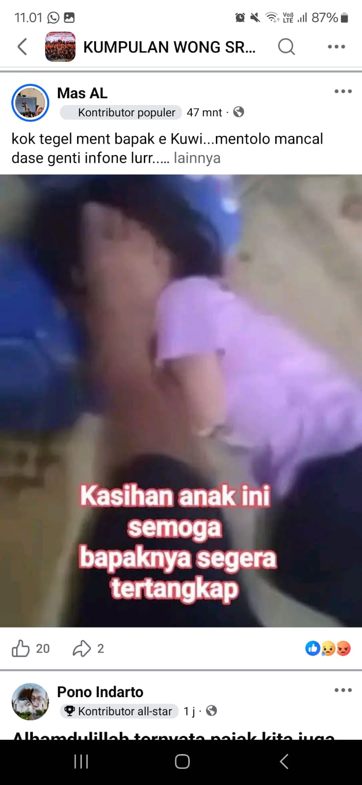 Rekaman video ayah di Gesi, Sragen yang aniaya anak sendiri. (Ist) 