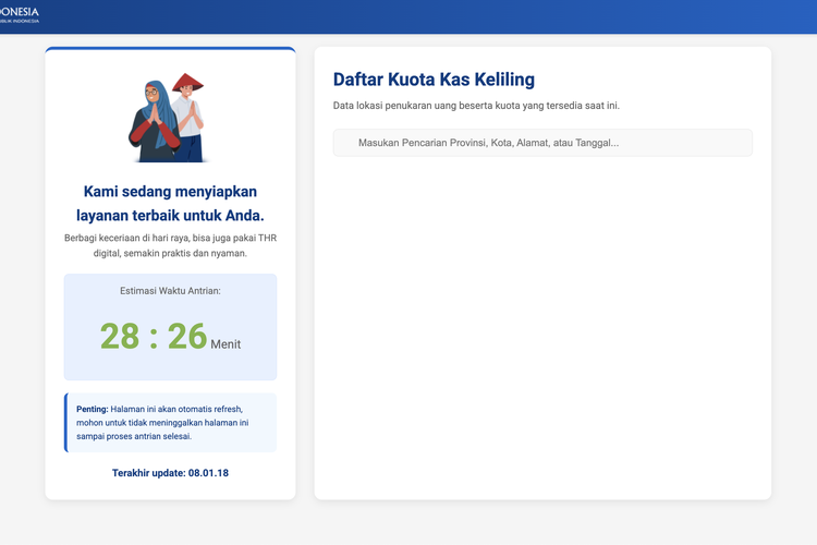 Tukar Uang Baru 2026 Resmi Dibuka Wilayah Jawa, Ini Cara Daftar lewat di PINTAR BI atau Link pintar.bi.go.id
