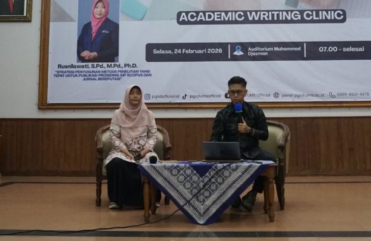 Workshop penulisan jurnal internasional. (Humas UMS)