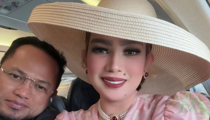 Sarifah Suraidah dan sang suami, Gubernur Kaltim Rudi Mas'ud.