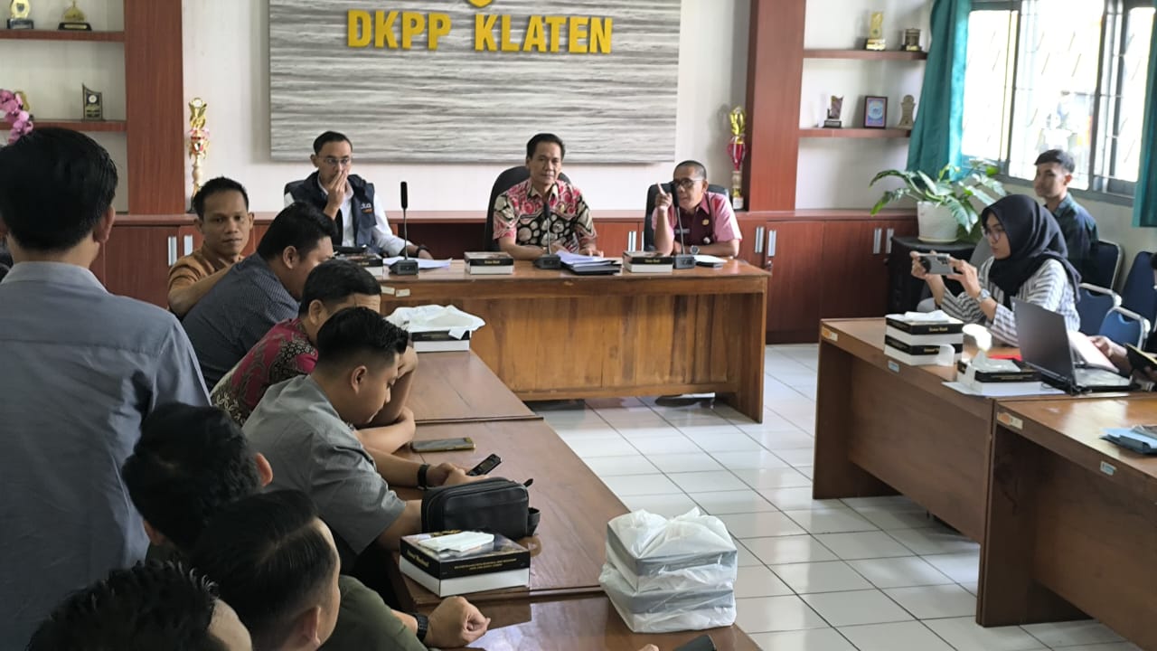 IPPK saat melakukan audensi di Kantor Dinas Ketahanan Pangan dan Pertanian (DKPP) Klaten beberapa waktu lalu.