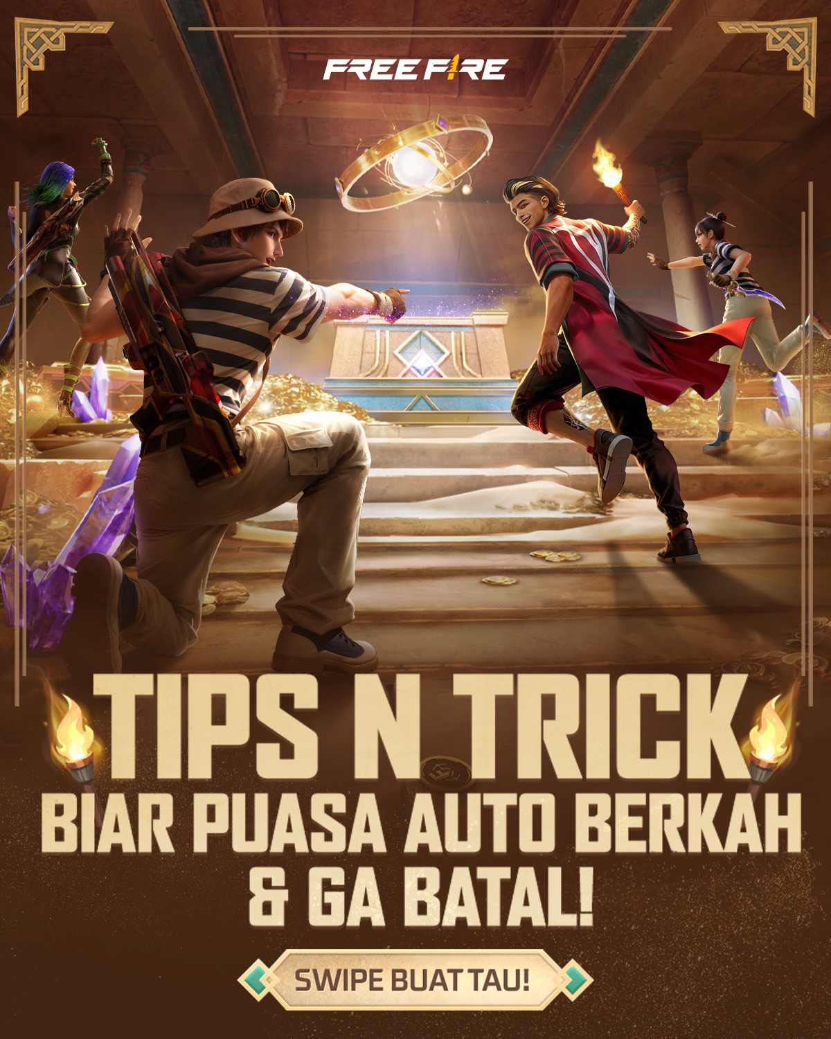 51 Kode Redeem FF Terbaru 1 Maret 2026 resmi rilis. Klaim hadiah Gratis, Gloo Wall Ramadan, bundle eksklusif sebelum kedaluwarsa.