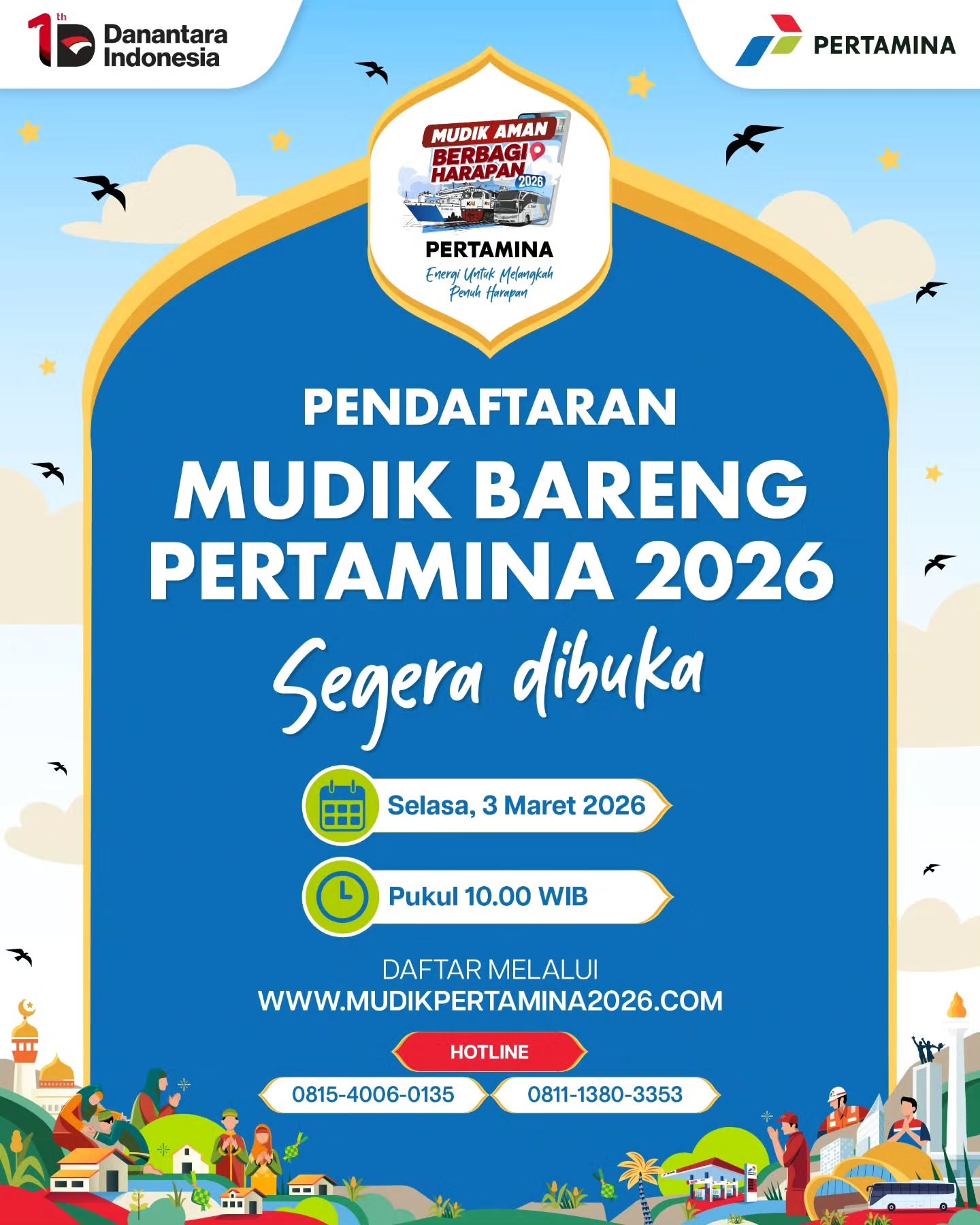 Resmi Dibuka 3 Maret! Mudik Gratis Pertamina 2026 Lengkap Arus Balik, Link Pendaftaran mudikpertamina2026.com, Syarat dan Rute