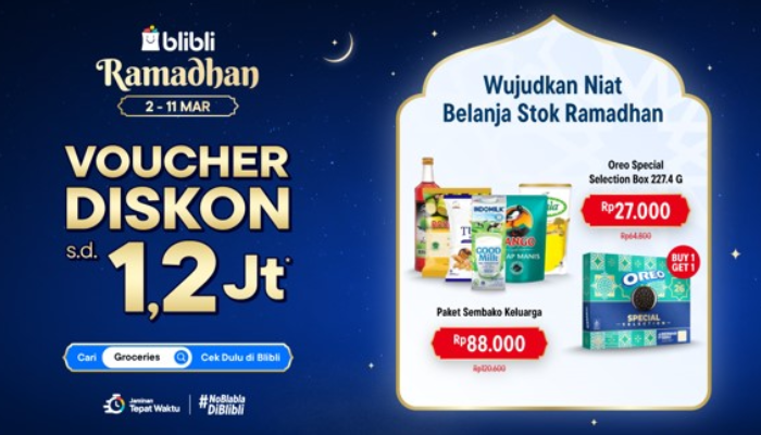 Voucher diskon Ramadhan di Blibli.