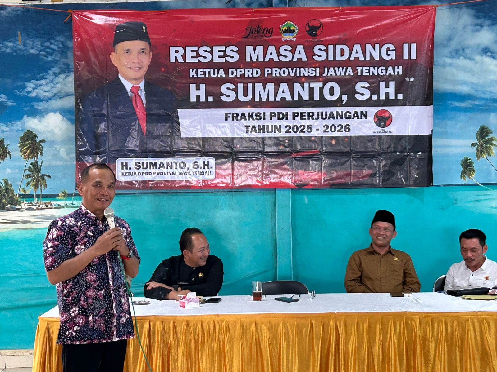Ketua DPRD Jateng Sumanto gelar reses untuk menyerap aspirasi konstituennya di Kabupaten Karanganyar.