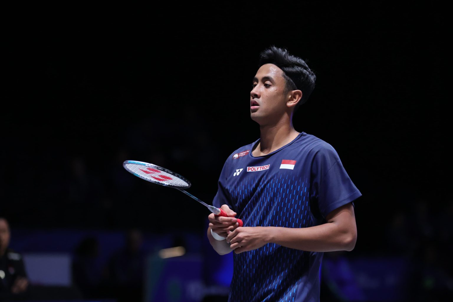 Pebulutangkis asal Kota Solo Alwi Farhan saat terjun di ajang All England 2026.