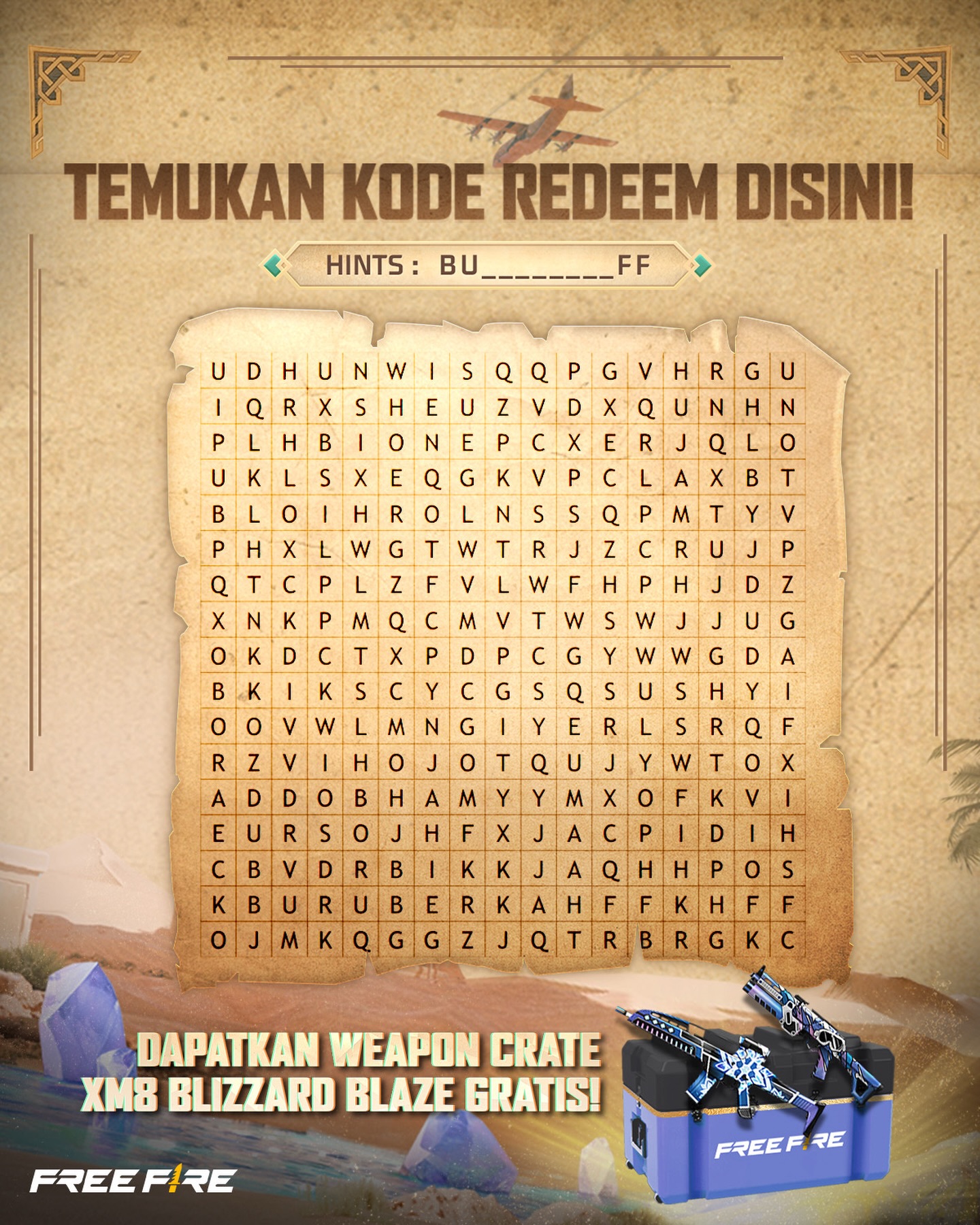 Garena diketahui membagikan Kode Redeem FF 5 Maret 2026 melalui akun resmi mereka di awal bulan ini.