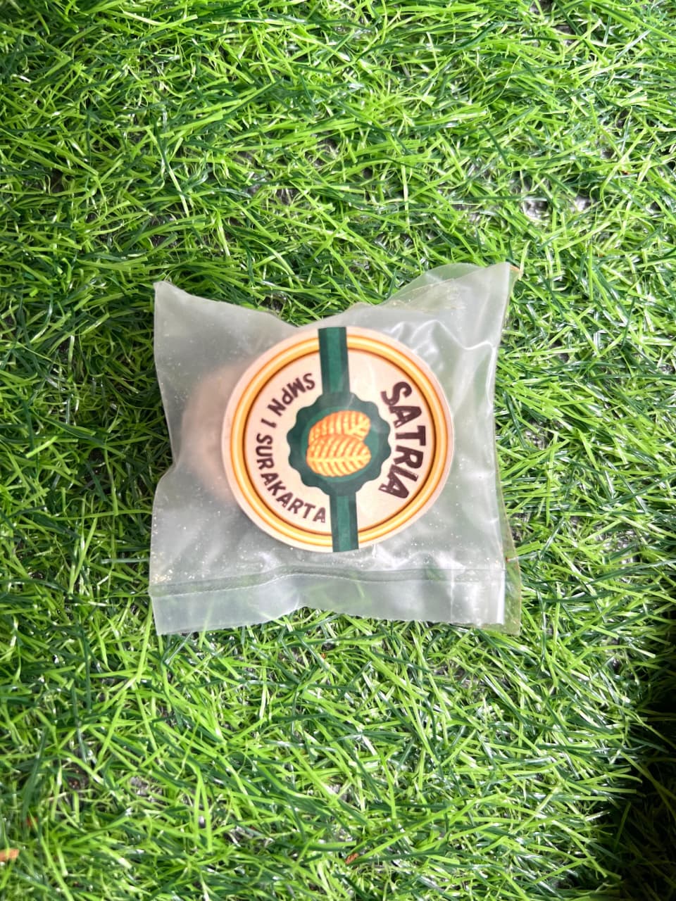 Kue Satria karya siswa SMAN 1 Solo yang terbuat dari tepunggaplek dan daun matoa.