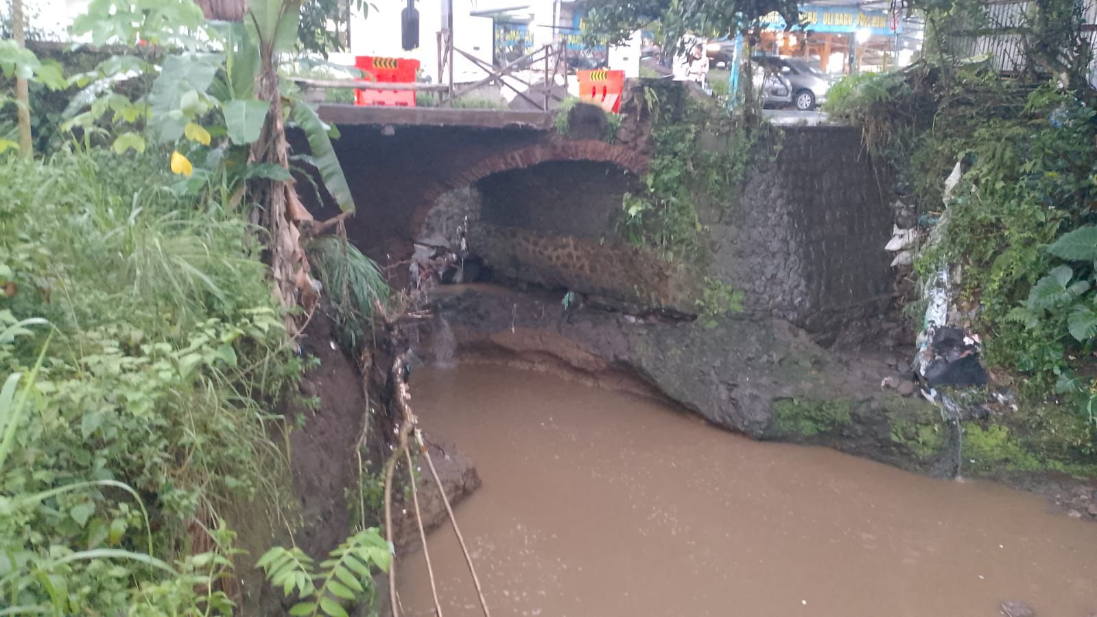 Kondisi terbaru jembatan di ruas Jalan Tape, Kelurahan Kemiri, Kecamatan Mojosongo, Boyolali.