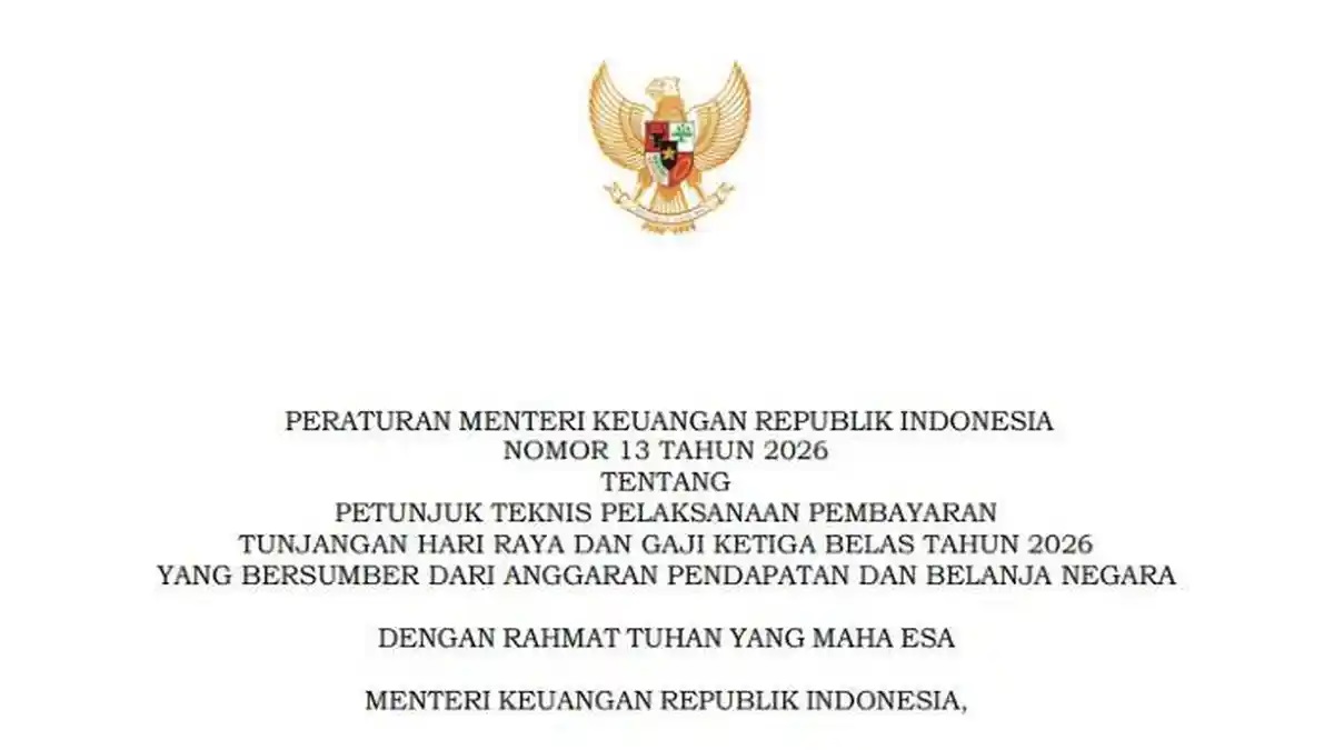 Jelang Lebaran, THR PNS, PPPK, TNI/Polri 2026 Diatur PP Nomor 9/2026, Ini Rincian Jadwal dan Aturannya